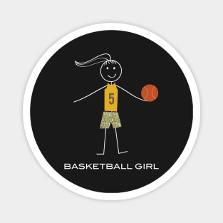 Funny Womens Basketball Player Sports Magnet